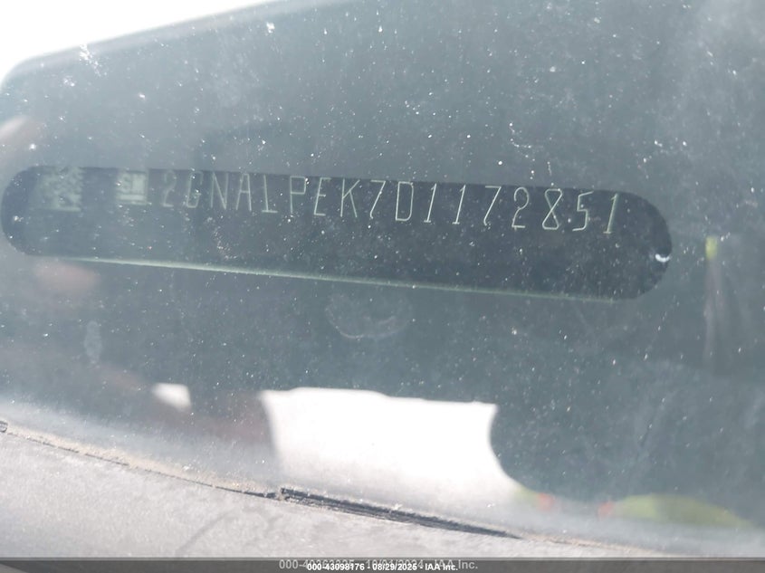 2013 Chevrolet Equinox 2Lt VIN: 2GNALPEK7D1172851 Lot: 43098176