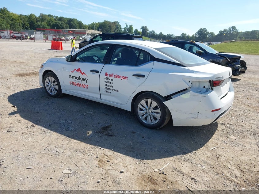 2025 Nissan Sentra S white sedan gasoline 3N1AB8BV8SY237031 photo #4