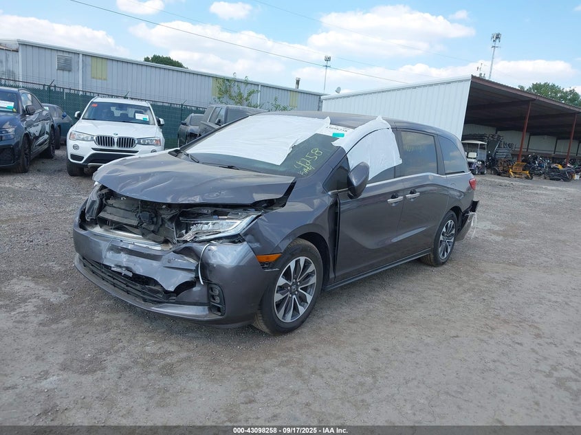 Vin: 5fnrl6h79nb024258, lot: 43592527, honda odyssey ex-l 20222