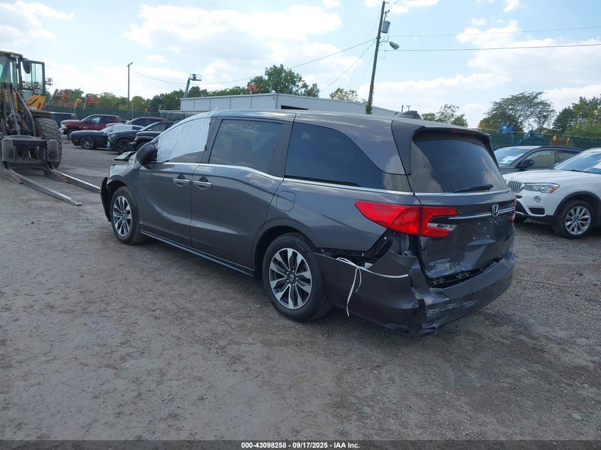 Vin: 5fnrl6h79nb024258, lot: 43592527, honda odyssey ex-l 20223