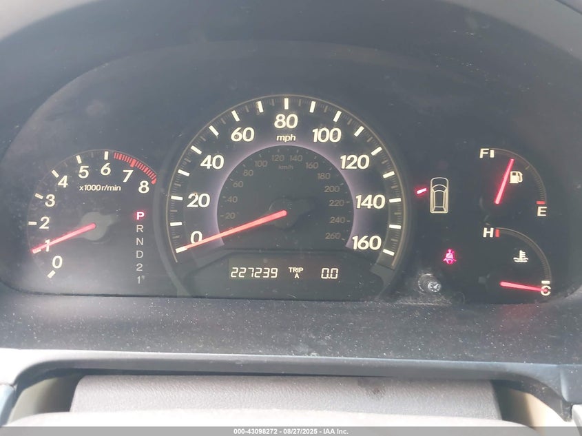 2008 Honda Odyssey Ex-L VIN: 5FNRL38758B010280 Lot: 43098272