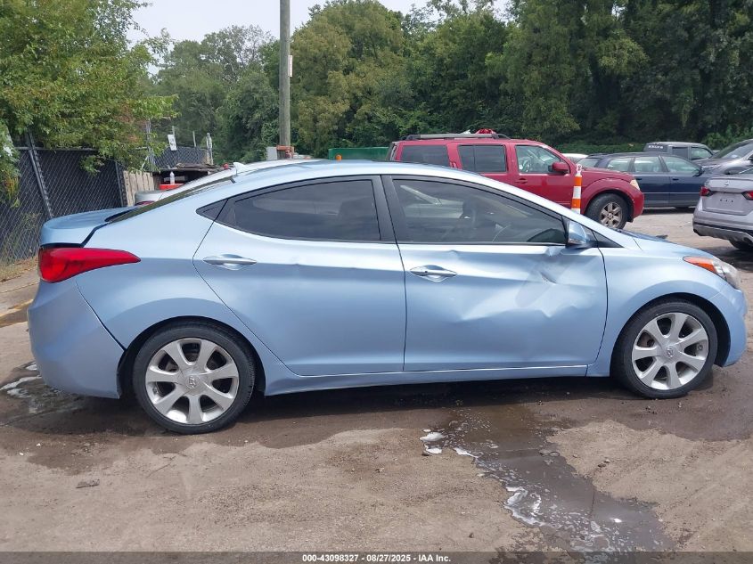 2012 Hyundai Elantra Limited (Ulsan Plant) VIN: KMHDH4AEXCU349851 Lot: 43098327