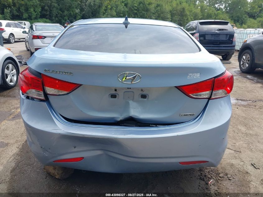 2012 Hyundai Elantra Limited (Ulsan Plant) VIN: KMHDH4AEXCU349851 Lot: 43098327