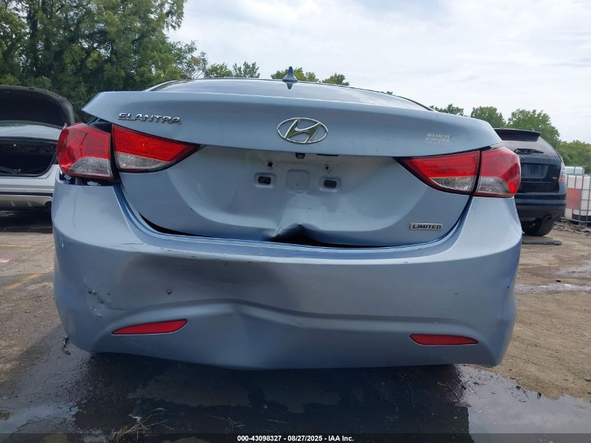 2012 Hyundai Elantra Limited (Ulsan Plant) VIN: KMHDH4AEXCU349851 Lot: 43098327