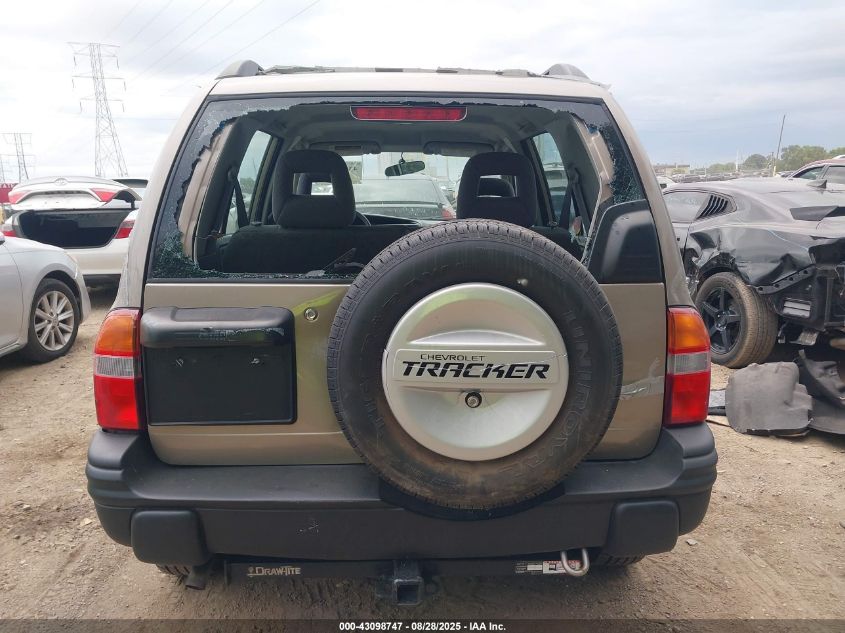 2002 Chevrolet Tracker Hard Top Base VIN: 2CNBJ13C126936877 Lot: 43098747