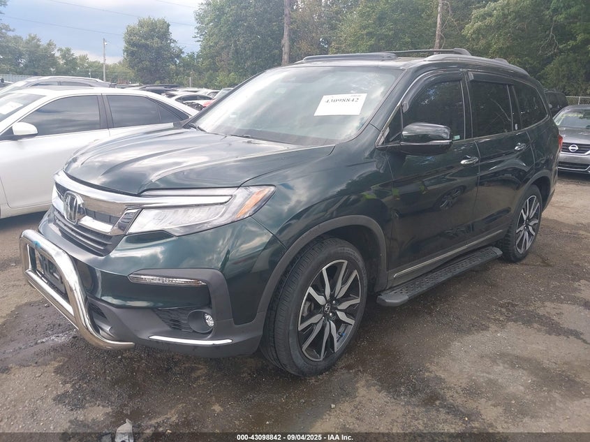 Vin: 5fnyf6h91mb004556, lot: 43593111, honda pilot awd touring 8 passenger 20212