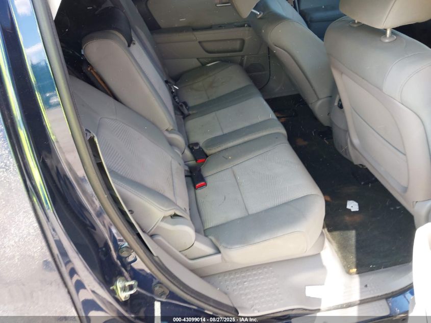 2015 Honda Pilot Lx VIN: 5FNYF4H21FB013607 Lot: 43099014