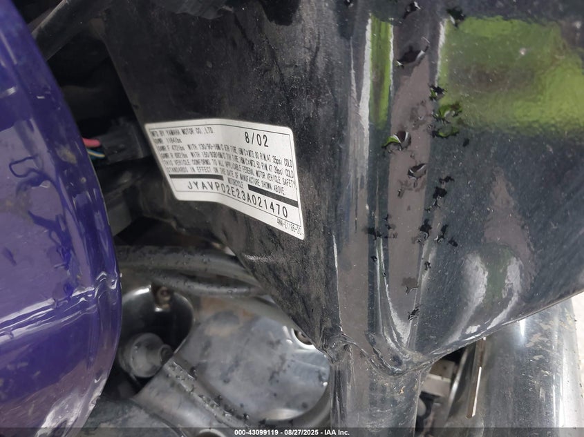 2003 YAMAHA XV1600 AS JYAVP02E23A021470