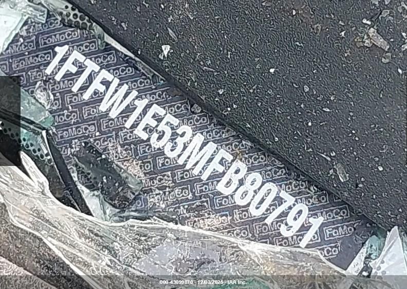 2021 Ford F-150 Xlt VIN: 1FTFW1E53MFB80791 Lot: 43099870