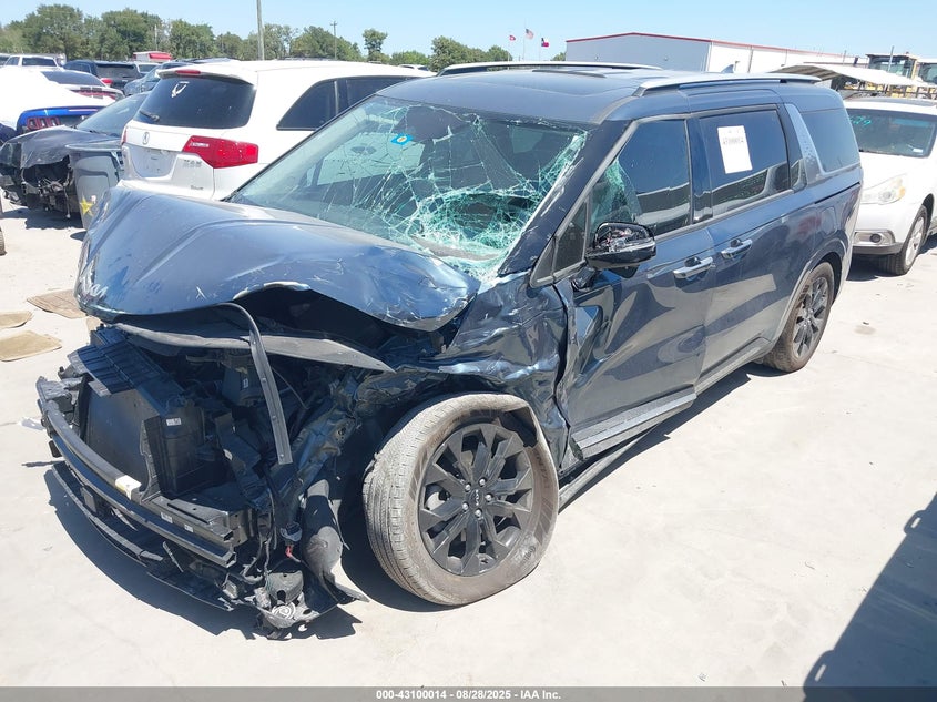 2024 Kia Carnival Mpv Sx Prestige blue van gasoline KNDNE5H3XR6369381 photo #3