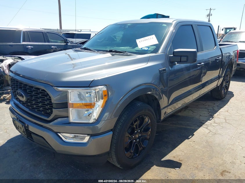2022 Ford F-150 Xl grey truck gasoline 1FTEW1CP1NFA79573 photo #3