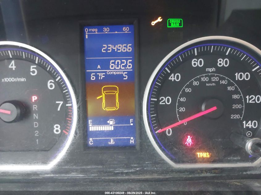 2011 Honda Cr-V Ex-L VIN: 5J6RE4H75BL008334 Lot: 43100249