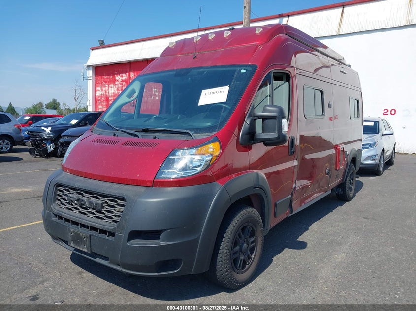 Vin: 3c6trvdg1le115393, lot: 43594570, ram promaster 2500 high roof 159 wb 20202
