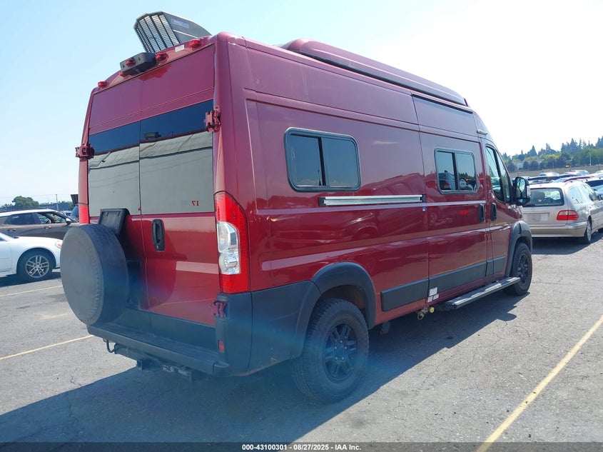Vin: 3c6trvdg1le115393, lot: 43594570, ram promaster 2500 high roof 159 wb 20204