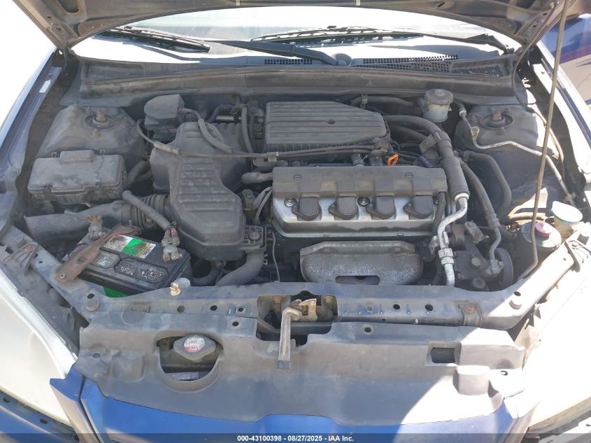 2004 Honda Civic Lx VIN: JHMES16534S001094 Lot: 43100398