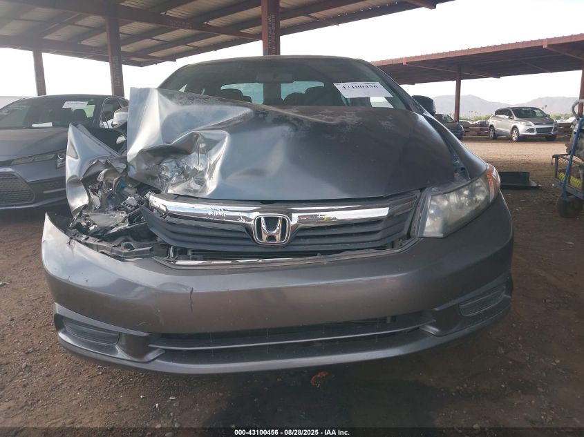 2012 Honda Civic Ex VIN: 2HGFB2F80CH588321 Lot: 43100456