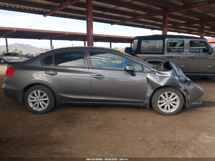 2012 Honda Civic Ex VIN: 2HGFB2F80CH588321 Lot: 43100456