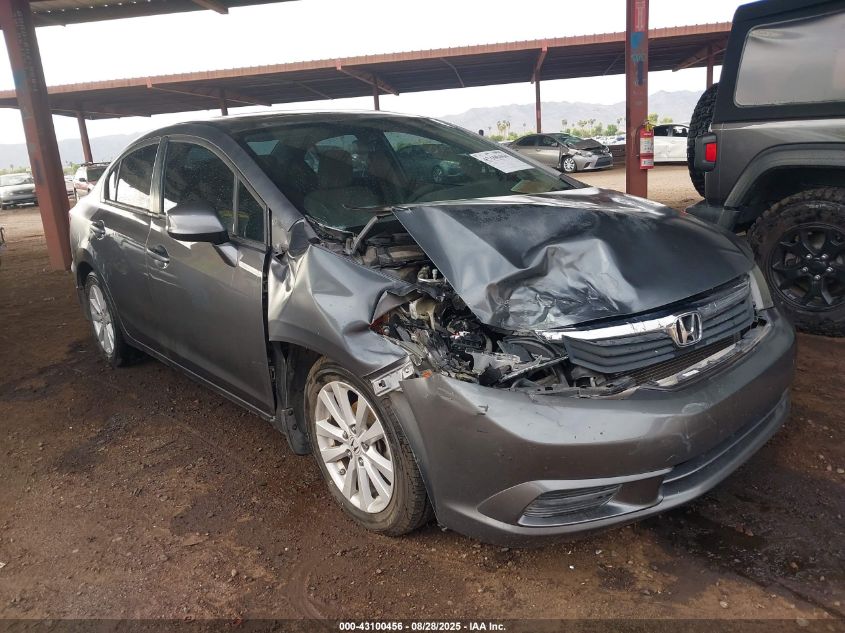 2012 Honda Civic Ex VIN: 2HGFB2F80CH588321 Lot: 43100456