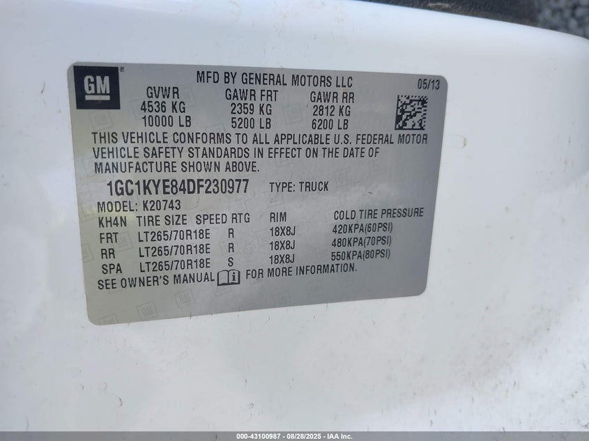 2013 CHEVROLET SILVERADO 2500HD LTZ - 1GC1KYE84DF230977