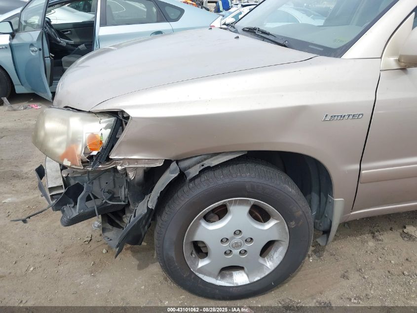 2004 Toyota Highlander Limited V6 VIN: JTEDP21A540006605 Lot: 43101062
