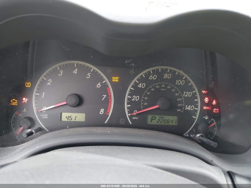 2009 Toyota Corolla Le VIN: JTDBL40E69J010722 Lot: 43101409