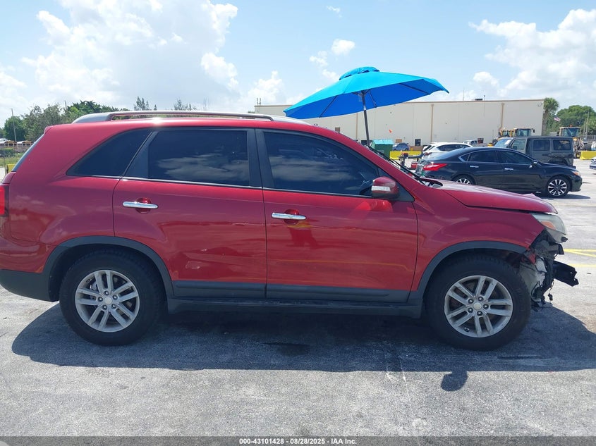 2014 Kia Sorento Lx VIN: 5XYKC4A72EG499436 Lot: 43101428