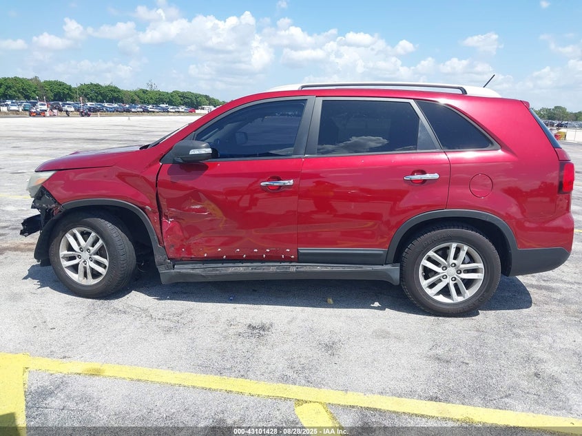 2014 Kia Sorento Lx VIN: 5XYKC4A72EG499436 Lot: 43101428
