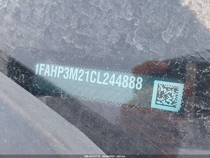 2012 Ford Focus Sel VIN: 1FAHP3M21CL244888 Lot: 43101776