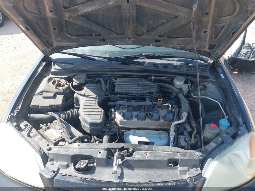 2002 Honda Civic Lx VIN: 2HGES15542H538646 Lot: 43101866