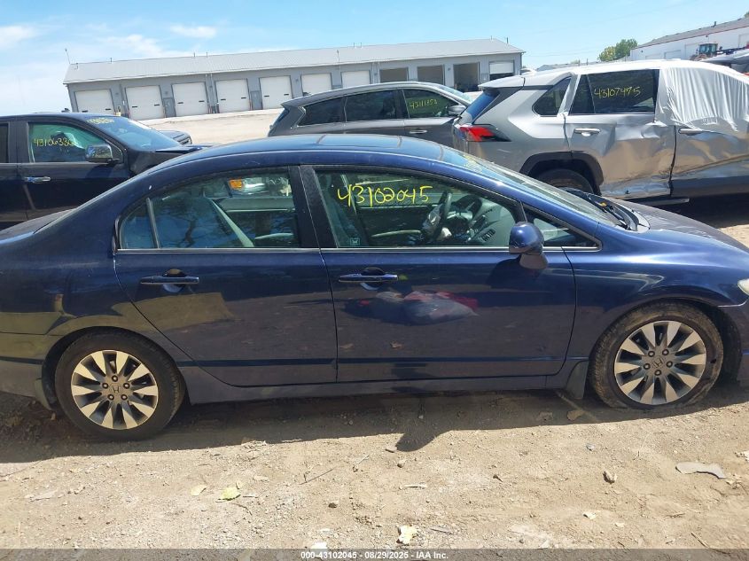 2009 Honda Civic Ex VIN: 1HGFA16859L008831 Lot: 43102045