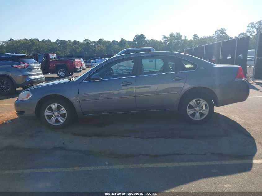 2008 Chevrolet Impala Ls VIN: 2G1WB55K481274337 Lot: 43102122