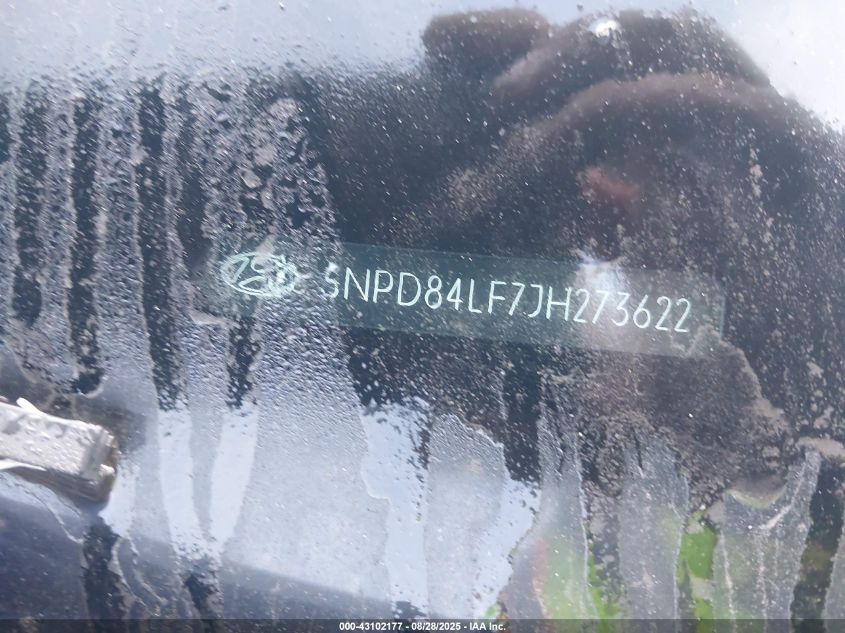 2018 Hyundai Elantra Sel VIN: 5NPD84LF7JH273622 Lot: 43102177