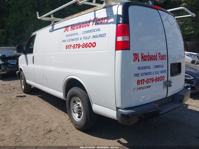 2017 CHEVROLET EXPRESS 2500 WORK VAN 1GCWGAFF0H1303132