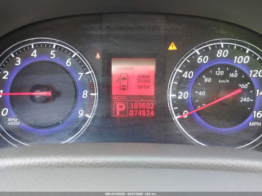 2009 Infiniti G37X VIN: JNKCV61F69M354971 Lot: 43102328