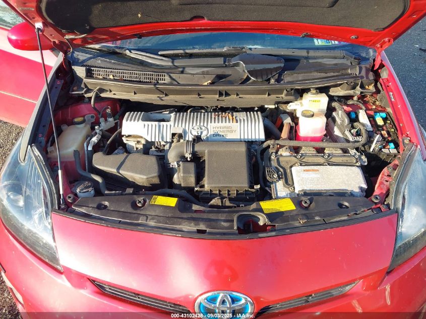 2012 Toyota Prius Three VIN: JTDKN3DU7C1482604 Lot: 43102428