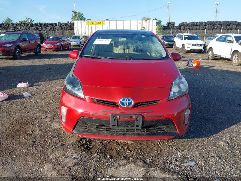 2012 Toyota Prius Three VIN: JTDKN3DU7C1482604 Lot: 43102428