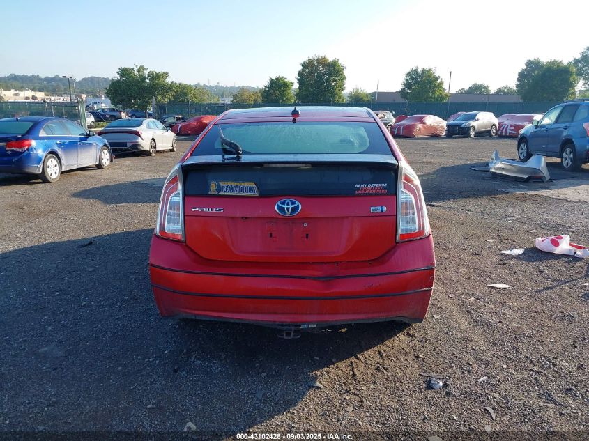 2012 Toyota Prius Three VIN: JTDKN3DU7C1482604 Lot: 43102428