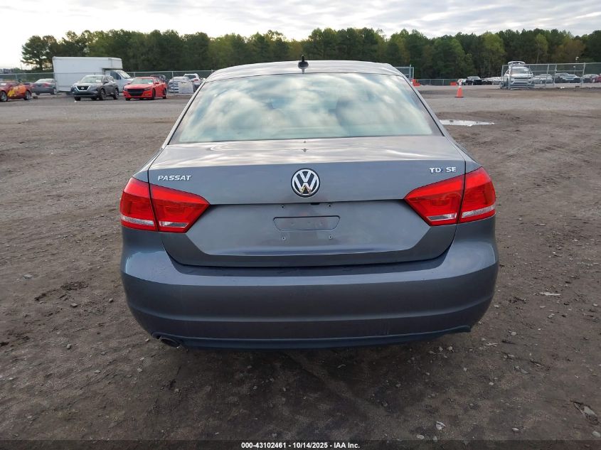 2015 Volkswagen Passat 2.0L Tdi Se VIN: 1VWBV7A3XFC092475 Lot: 43102461