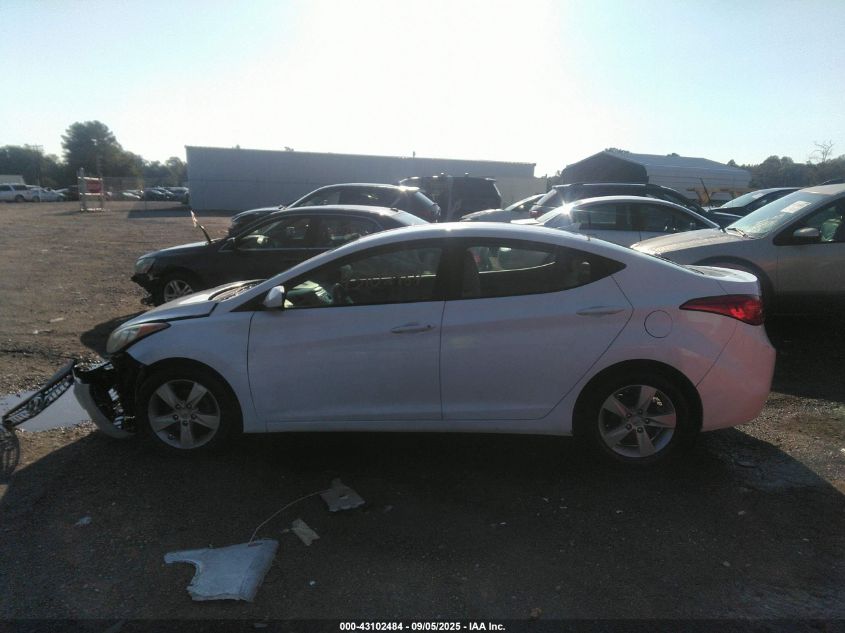 2012 Hyundai Elantra Gls VIN: 5NPDH4AE4CH150843 Lot: 43102484