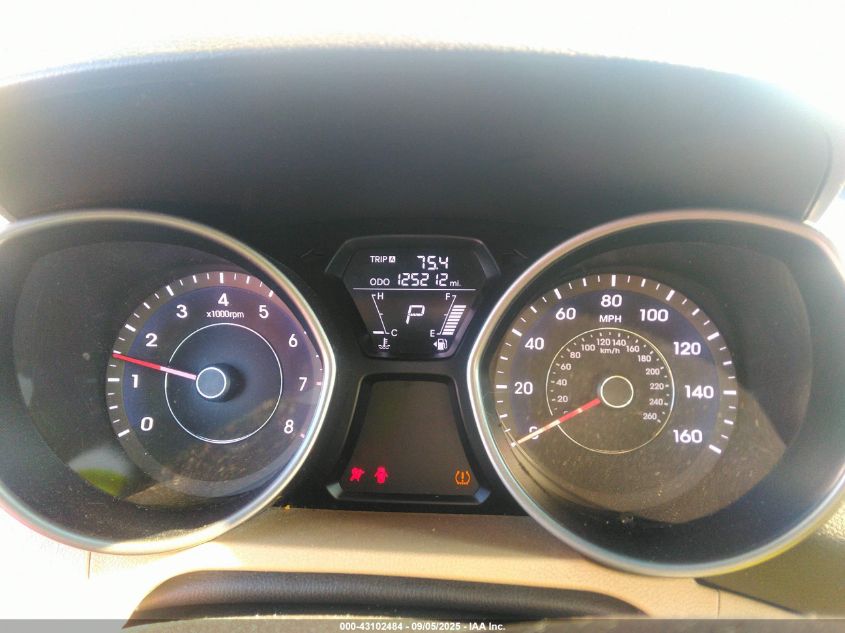 2012 Hyundai Elantra Gls VIN: 5NPDH4AE4CH150843 Lot: 43102484