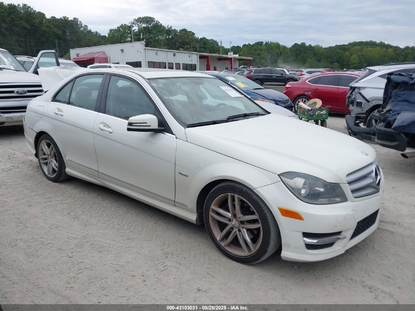 2012 Mercedes-Benz C 250 Sport VIN: WDDGF4HB0CR216818 Lot: 43103031