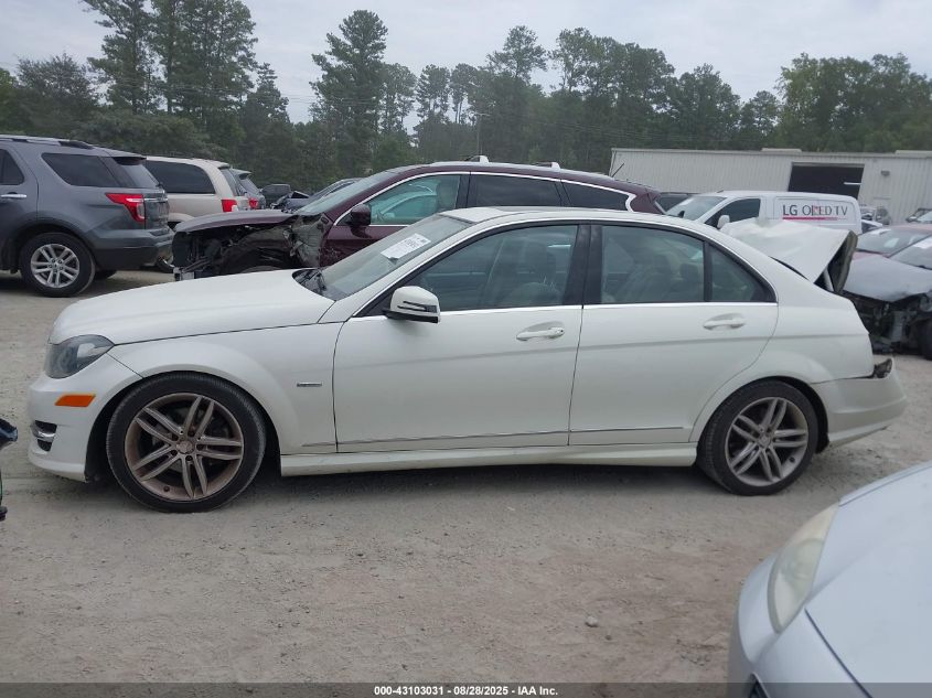 2012 Mercedes-Benz C 250 Sport VIN: WDDGF4HB0CR216818 Lot: 43103031