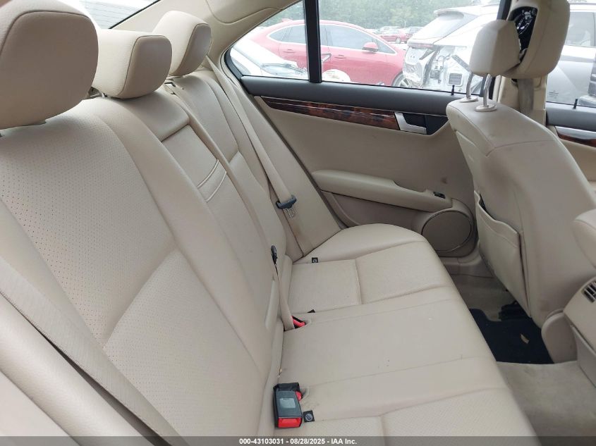 2012 Mercedes-Benz C 250 Sport VIN: WDDGF4HB0CR216818 Lot: 43103031