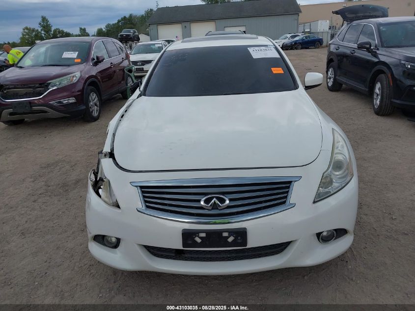 2012 Infiniti G37X VIN: JN1CV6AR5CM682128 Lot: 43103035