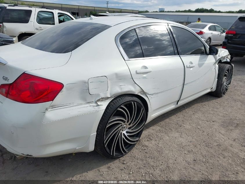 2012 Infiniti G37X VIN: JN1CV6AR5CM682128 Lot: 43103035