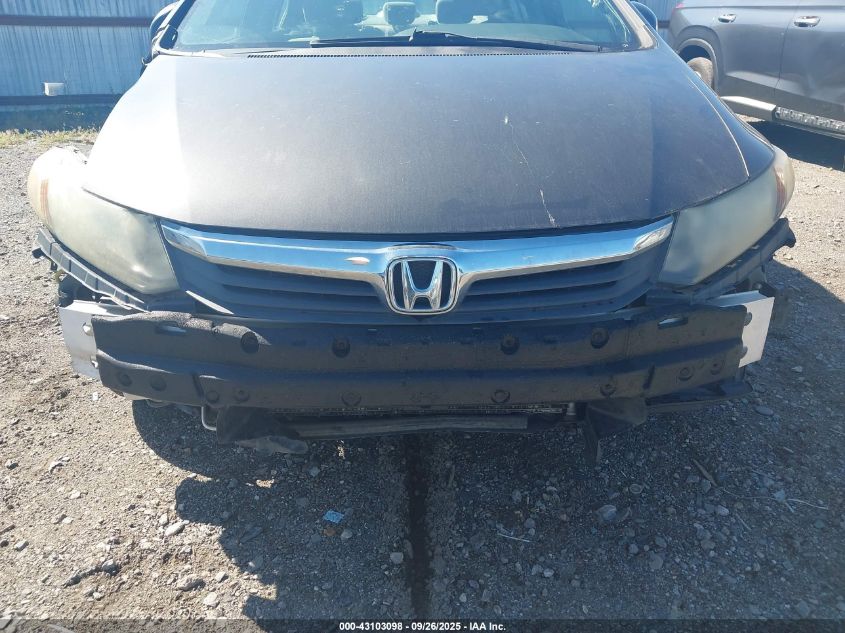 2012 Honda Civic Lx VIN: 2HGFB2F57CH580190 Lot: 43103098