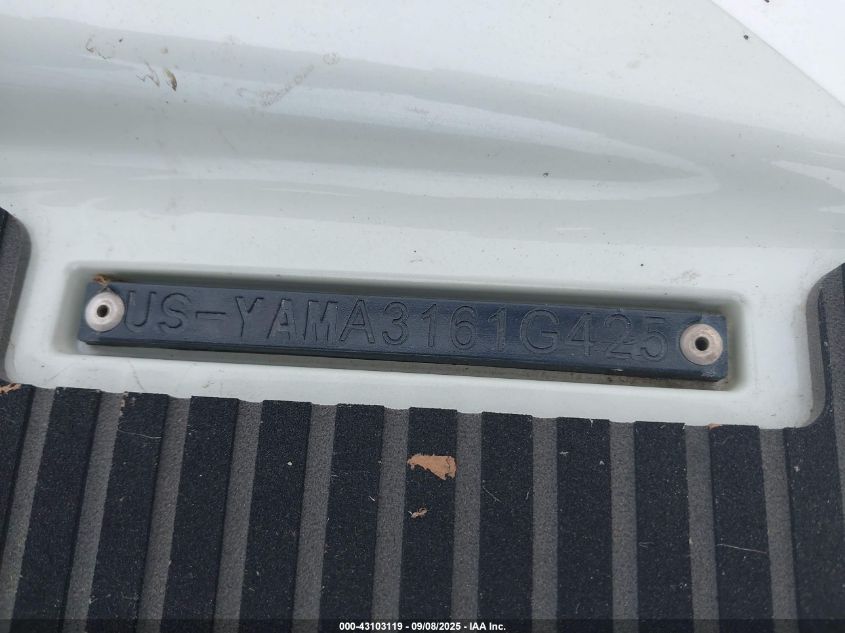 2025 Yamaha Yamaha Vx1900C-Bb VIN: YAMA3161G425 Lot: 43103119