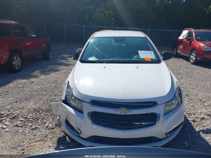 2015 Chevrolet Cruze Ls Auto VIN: 1G1PA5SH3F7222939 Lot: 43103140