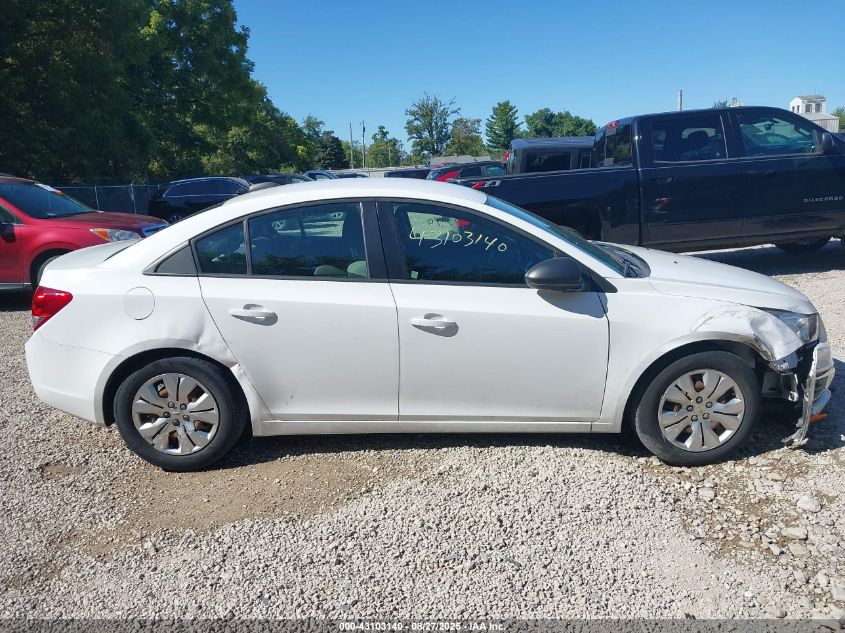 2015 Chevrolet Cruze Ls Auto VIN: 1G1PA5SH3F7222939 Lot: 43103140