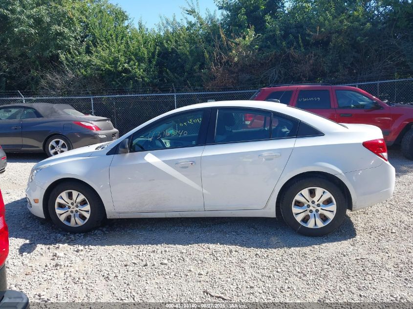 2015 Chevrolet Cruze Ls Auto VIN: 1G1PA5SH3F7222939 Lot: 43103140
